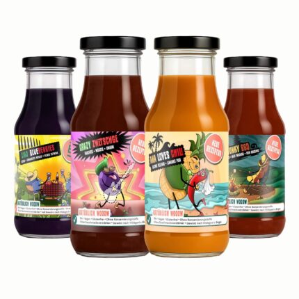 4er-Set Bio Gourmet-Würzsaucen deiner Wahl